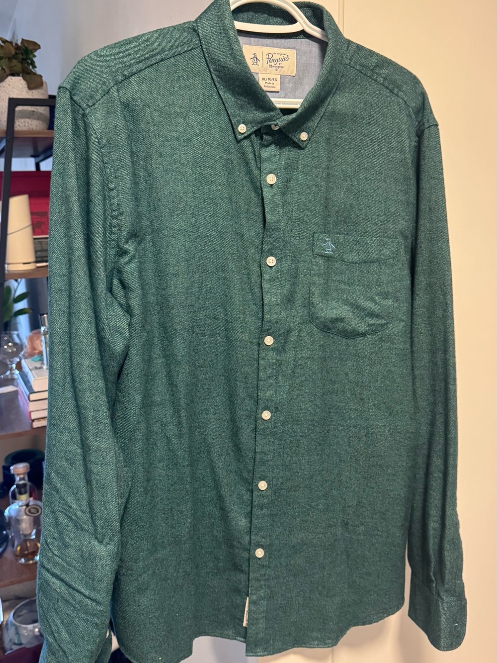 Original Penguin Green Button Down Shirt